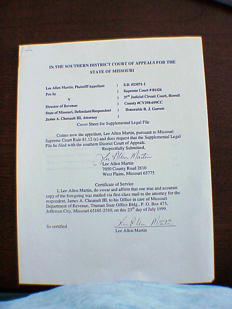 supplimental file clerk cover letter