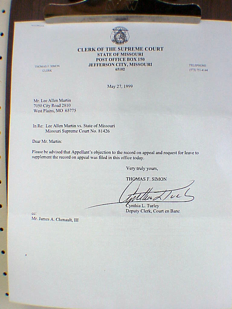 District court cover letter